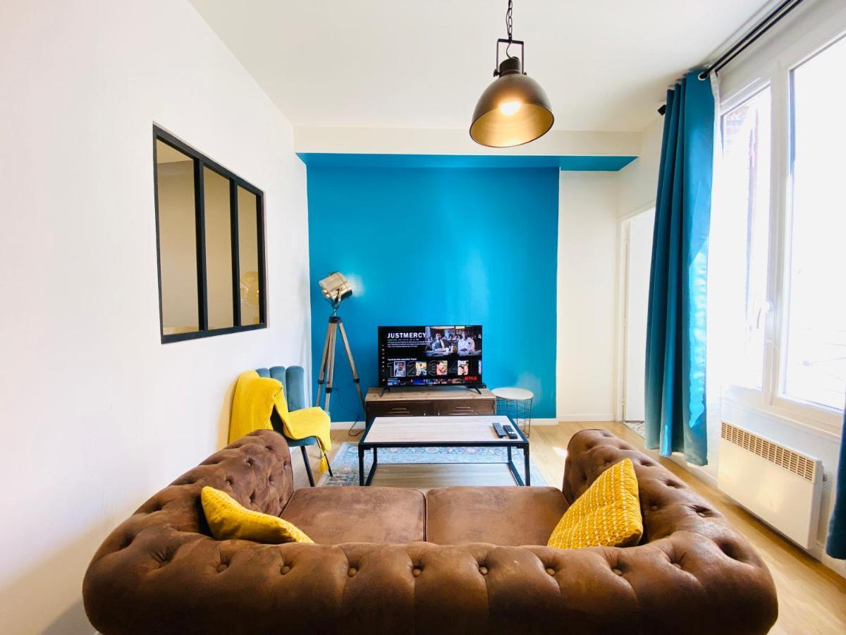 Blue Vintage Best Keys - Centre Ville Sens - Wifi 외부 사진